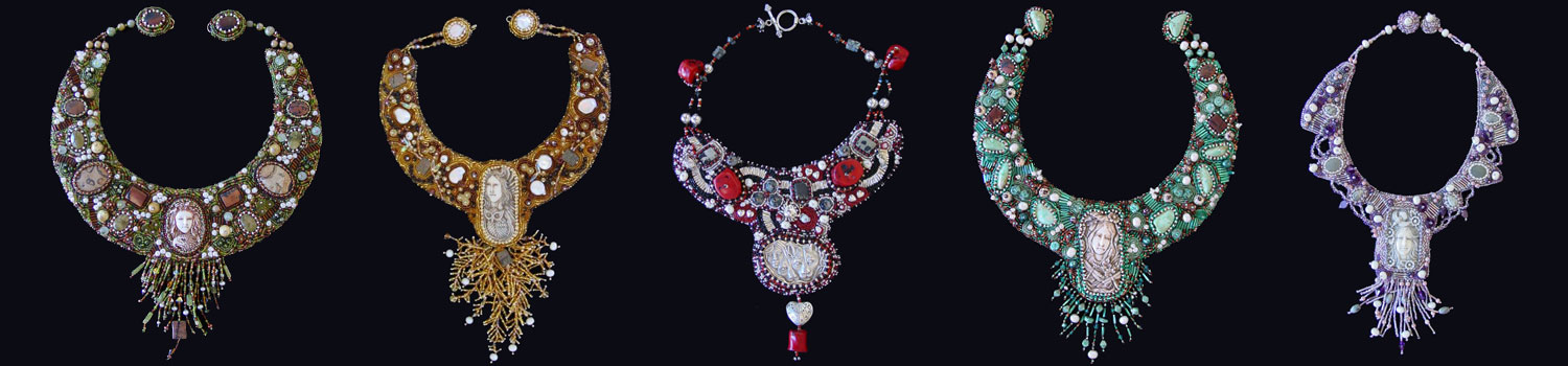 Margaretha Stramecki - Watercolors and Beaded Jewelry 85331